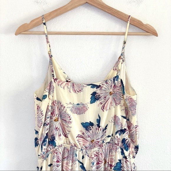 1. State Aster Garden Floral Cami Strap Surplice Drape Front Romper Sugarcane - Picture 9 of 16